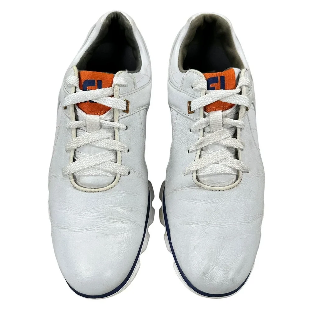 Footjoy Golf Shoes 8.5 M White Leather‎ Pro SL Spikeless Athletic 53533